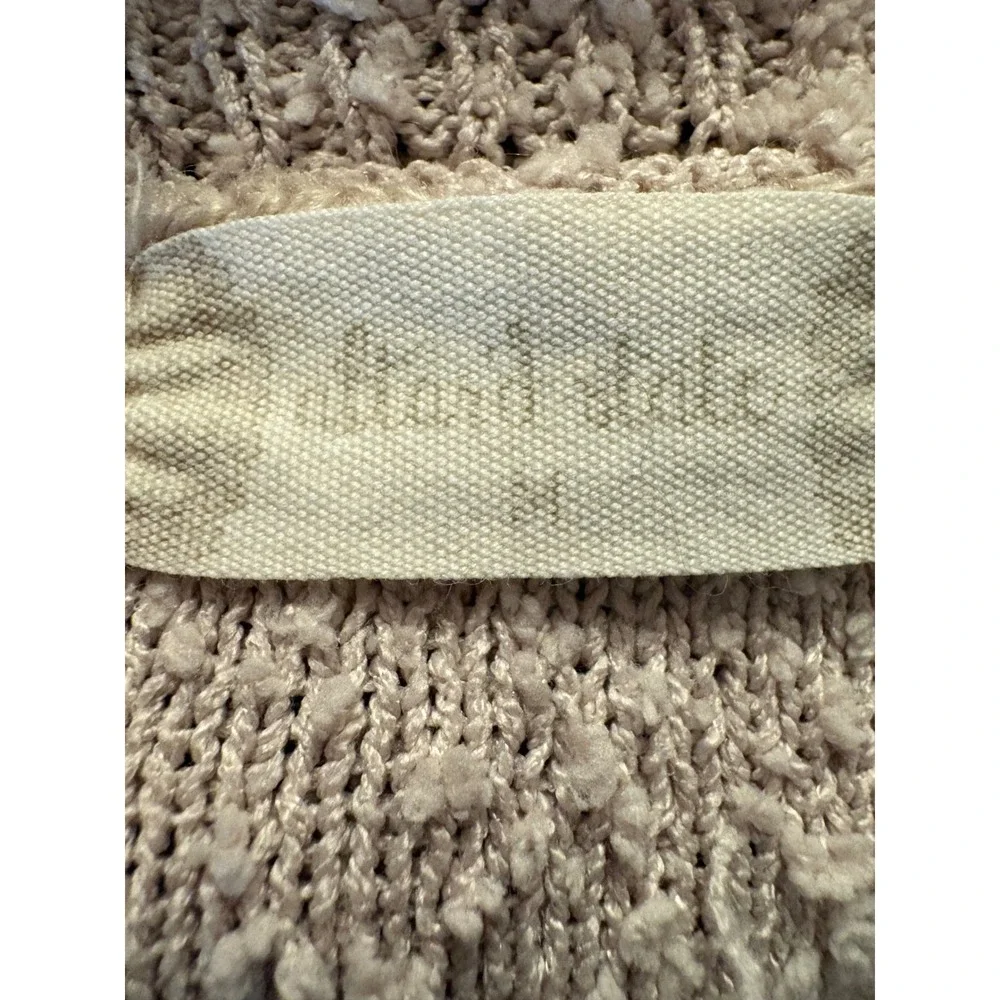 Altar'd State Womens Boucle Knit Balloon Sleeve Sweater Beige - Medium - Picture 4 of 5